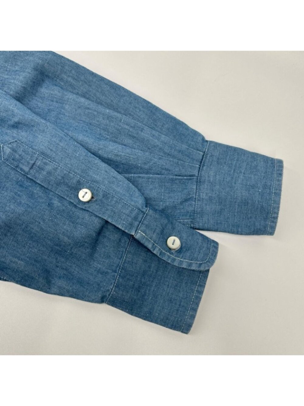 Loro Piana Light Blue Cotton Linen Shirt - Picture 8 of 9